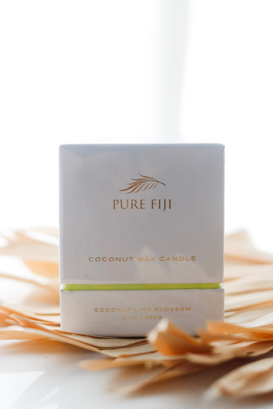 Pure Fiji Coconut Wax Candle Coconut Lime Blossom